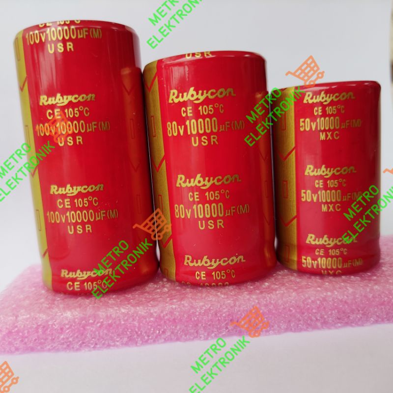 Jual 10000uf 50v rubycon original | Shopee Indonesia