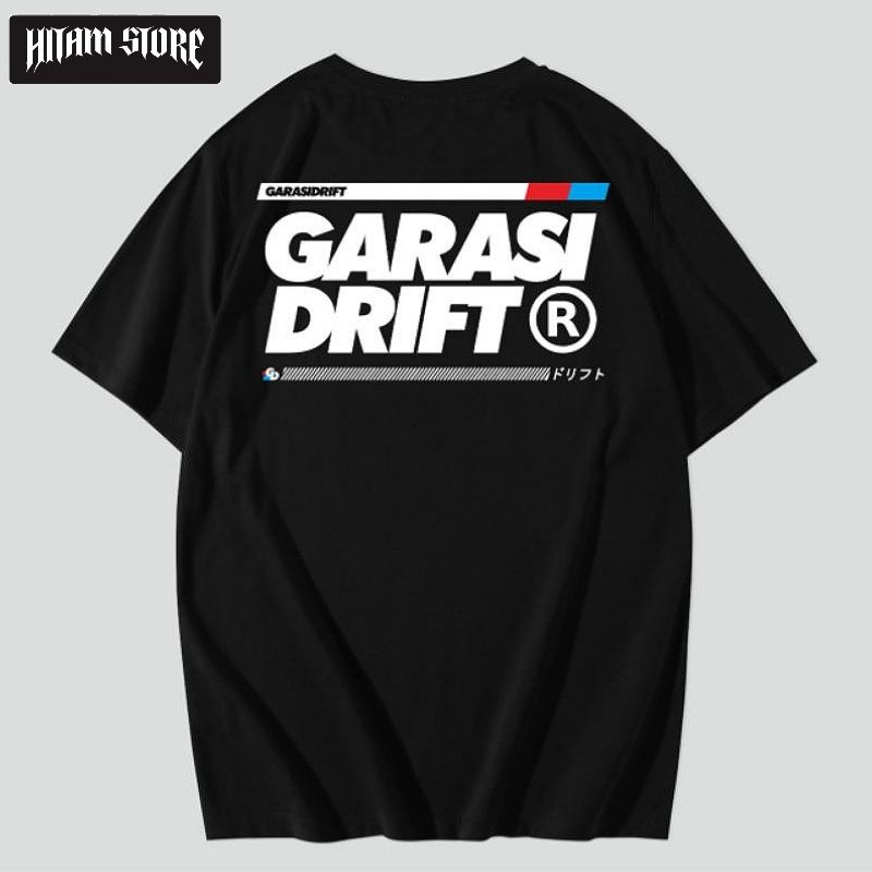 Jual Kaos Baju Distro Racing Garasi Drift - Hitam Store | Shopee Indonesia