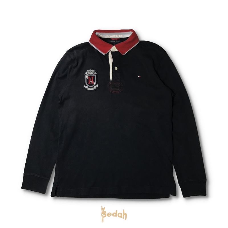 Jual BLANK RUGBY SHIRT (POLO LENGAN PANJANG) PRELOVED THRIFT