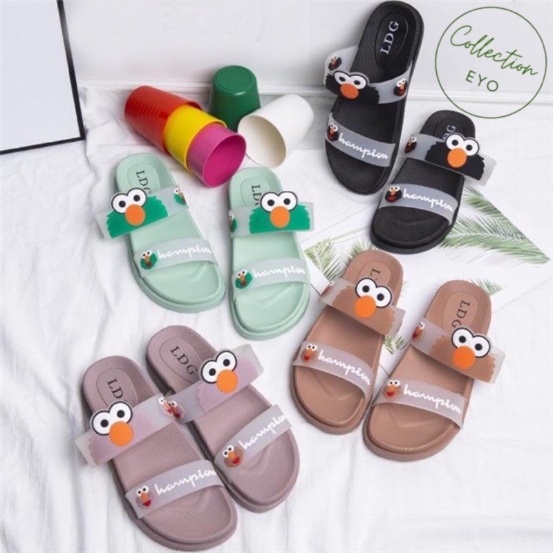 Jual SANDAL KOKOP WANITA ELMO SANDAL JELLY KOKOP ELMO TALI DUA