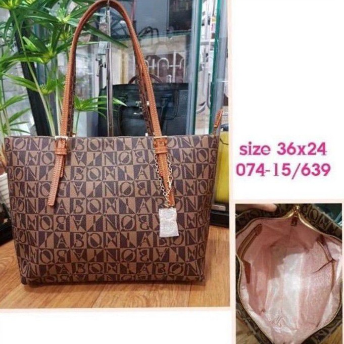 Jual READY tas bonia original tote bag monogram XL - Jakarta Barat -  Putriolshp9