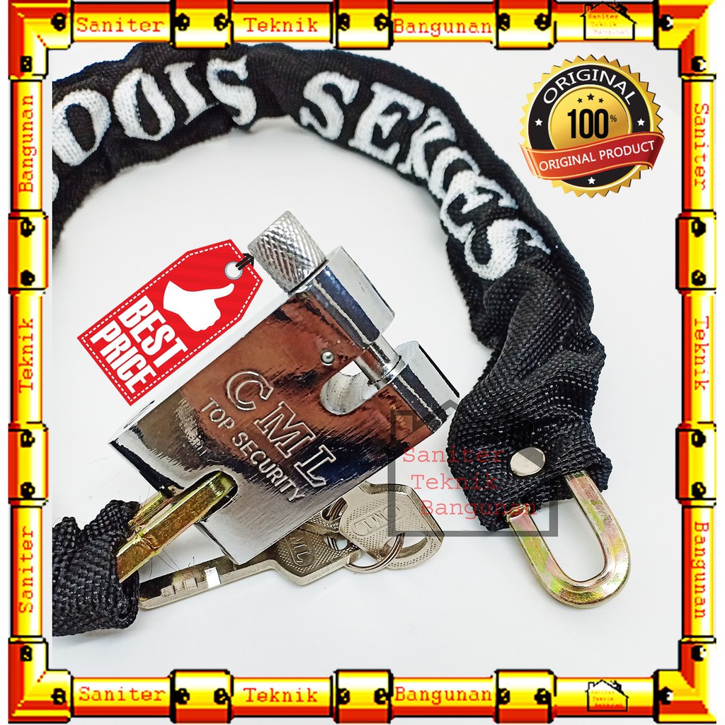 Jual GEMBOK RANTAI-GEMBOK RUMAH PAGAR MOTOR SEPEDA-KUNCI RANTAI CAMEL ...