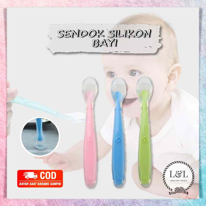 Jual Sendok Makan Bayi Silicone Sendok Silikon Bayi Sendok Silicon Bayi