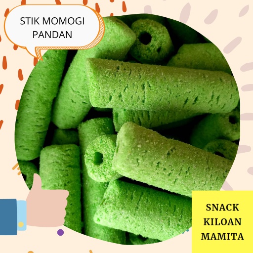 Jual Snack Kiloan Mamita Stik Momogi Pandan Makanan Ringan Enak Murah