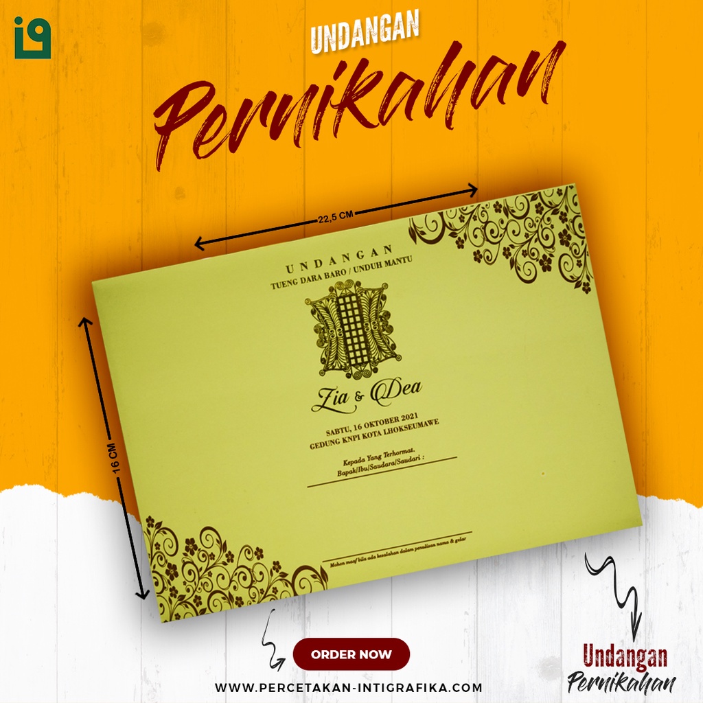 Jual Undangan Pernikahan Amplop Hard Cover Emas Undangan Hardcover