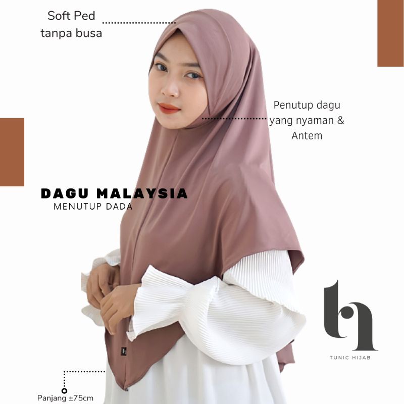 Jual Terlaris Hijab Dagu Inara Malaysia Size L| Jilbab Instan Malay