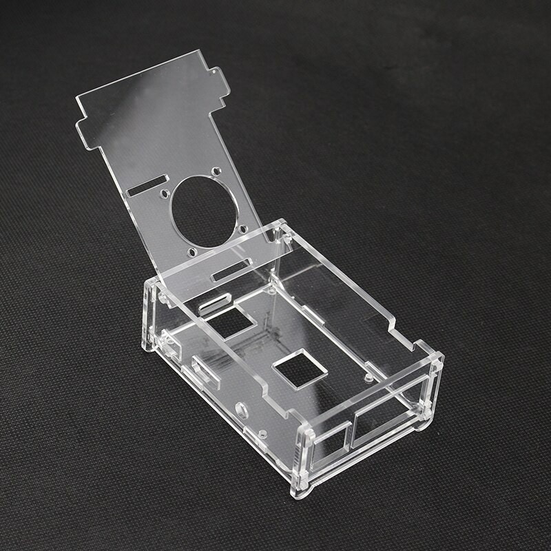 Jual Raspberry Pi Transparent Case AF23 + Cooling System External Fan ...