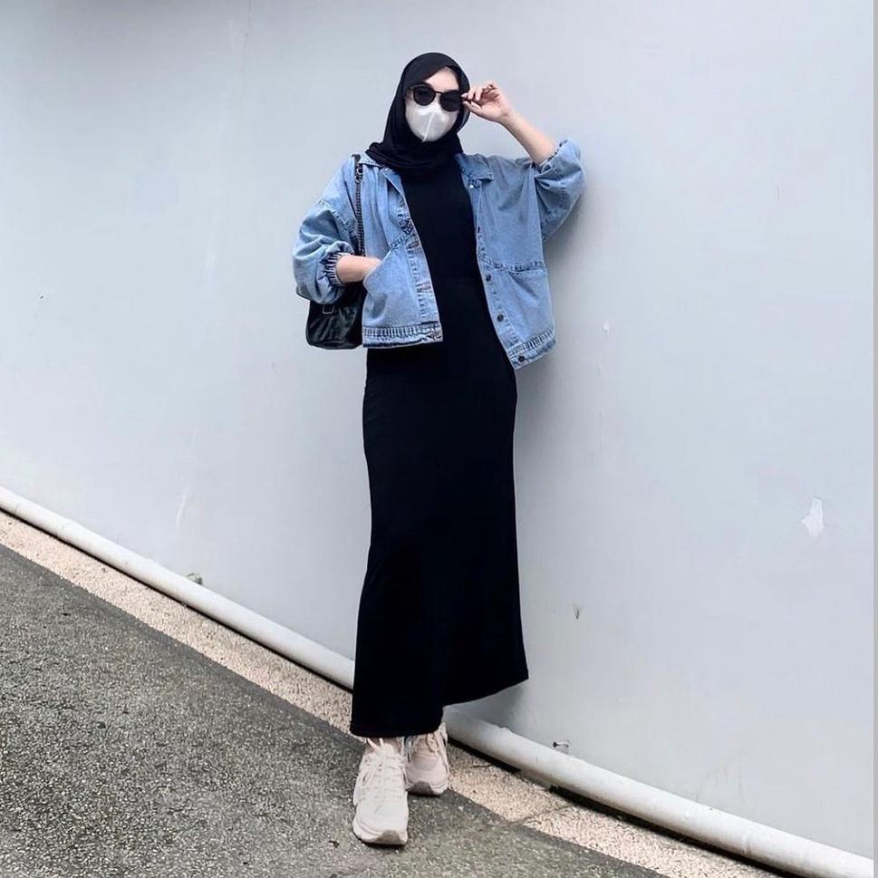 Jual Iner Dress / Inner Gamis / Daleman Gamis Polos Bahan Jersey ...