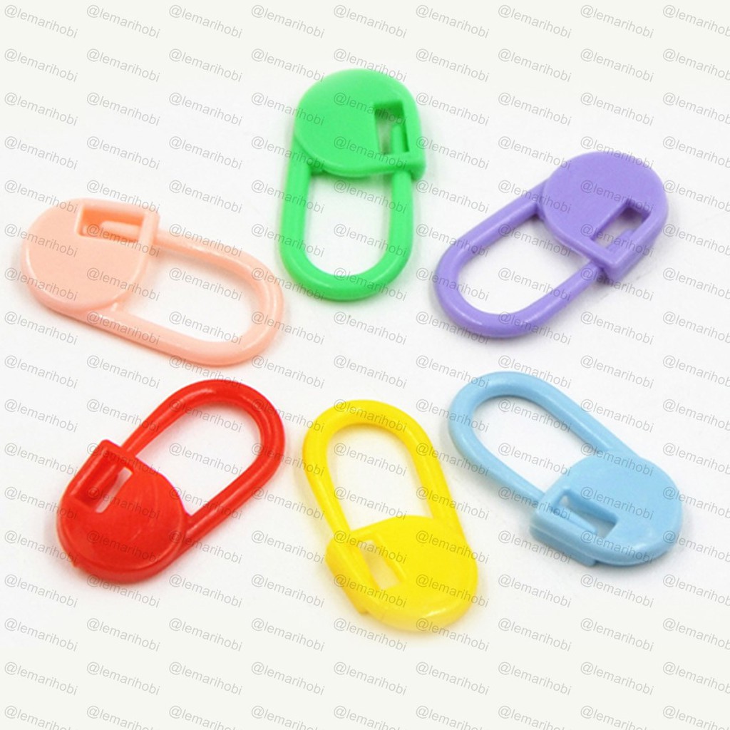 Jual Peniti Penanda Rajutan Isi 5-10 / Locking Stitch Marker 5-10 Pcs ...