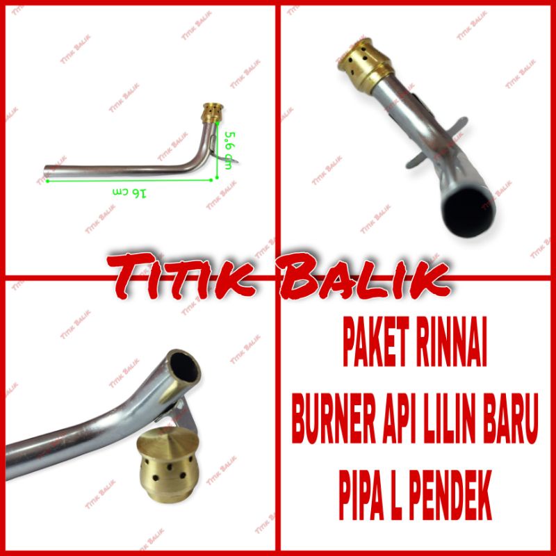 Jual Paket Cerobong Pipa L Api Lilin Pendek 712 Burner Baru Kompor Gas