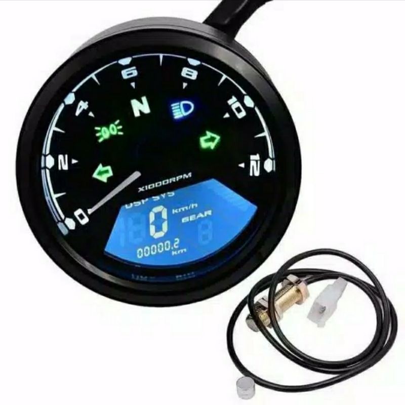 Jual SPIDO SPEEDOMETER spedo CUSTOM BABON DIGITAL JAPSTYLE CAFERACER