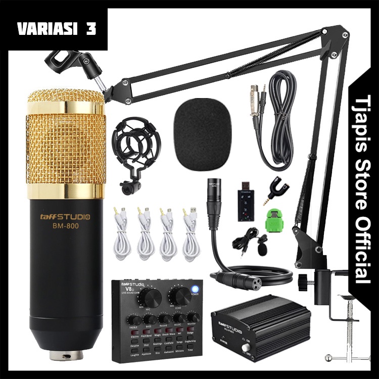 Jual Paket Kumplit Mic Condenser Bm Bm Stand Soundcard V Phantom Power