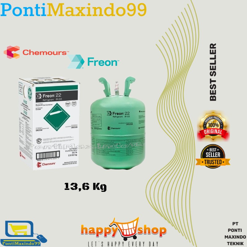 Jual FREON REFRIGERANT CHEMOURS R22 13,6 Kg | Shopee Indonesia