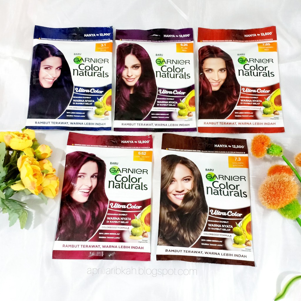 Jual GARNIER HAIR COLOR NATURALS CAT RAMBUT PERMANENT Sachet PEWARNA