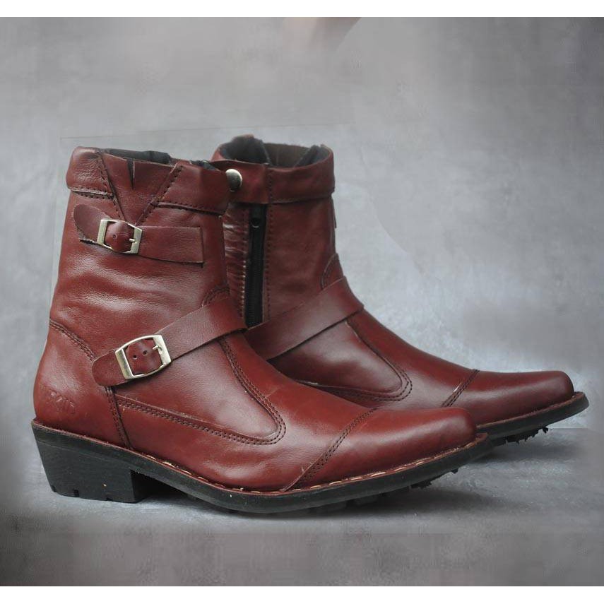 Jual Sepatu Boots Pria Kulit Asli Original Handmade Sepatu JENGGEL ...