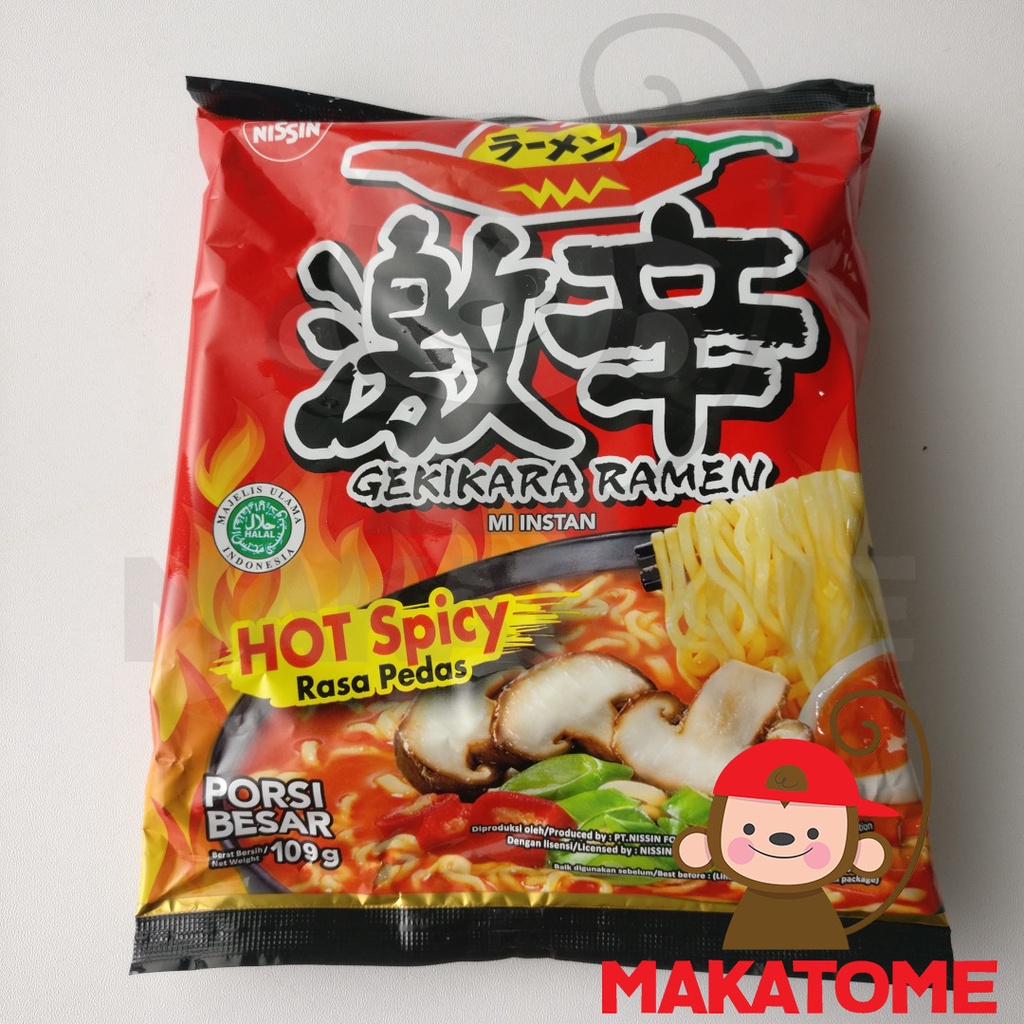 Jual Nissin Gekikara Ramen Hot Spicy Jamur Pedas 109 Gr Besar Pedas Mi