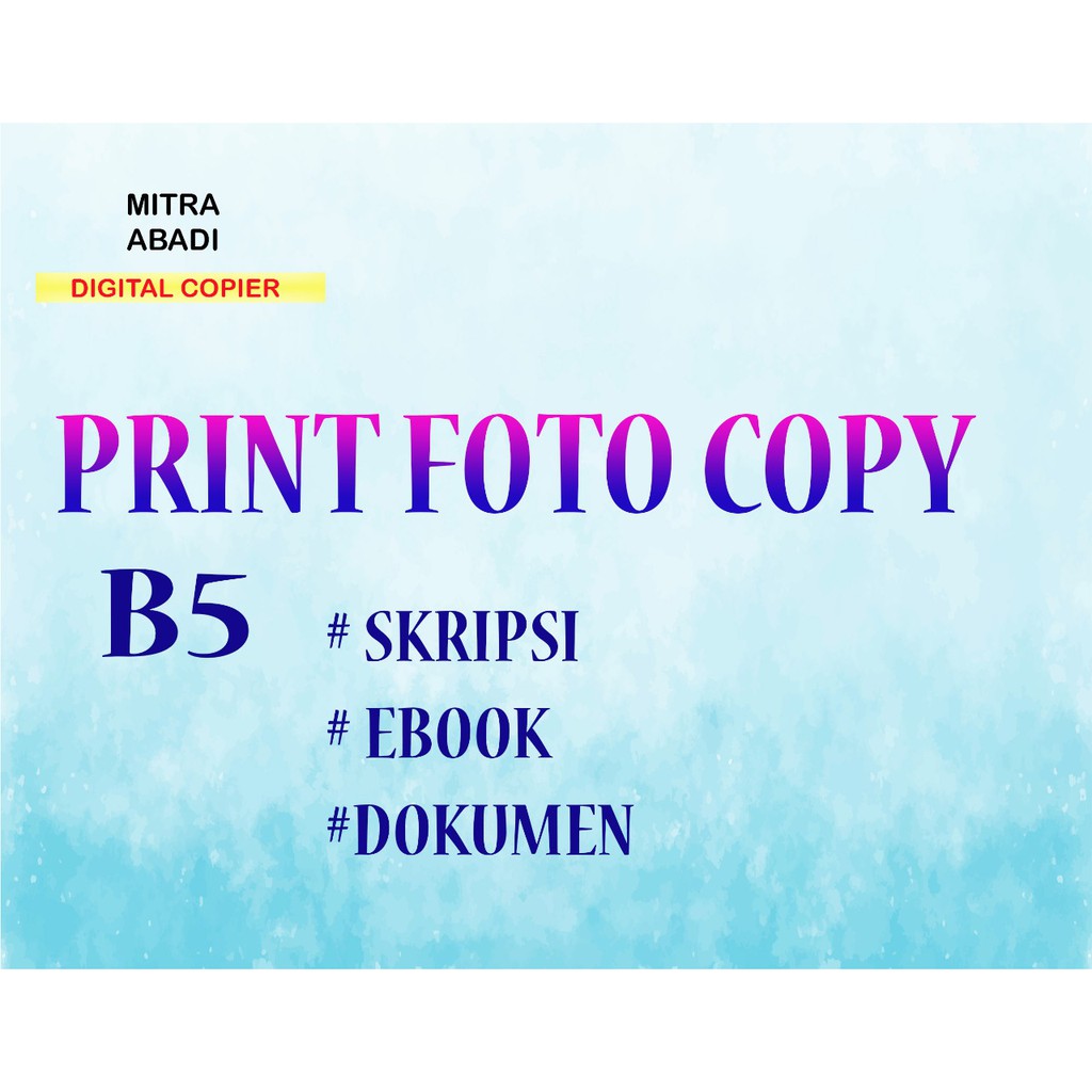 Jual PRINT FOTO COPY B5 | Shopee Indonesia