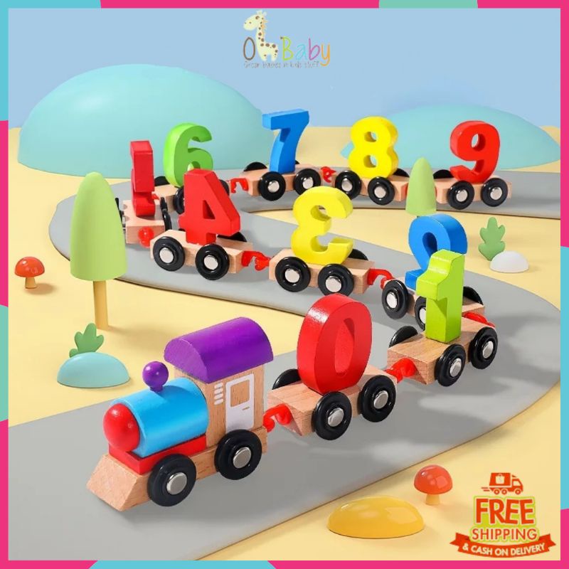 Jual WOODEN NUMBERS TRAIN | Shopee Indonesia