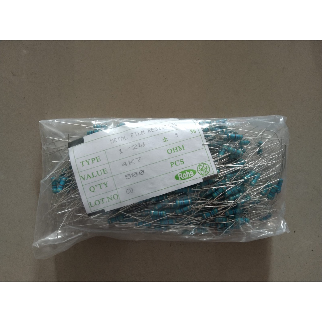 Jual Resistor 1/5 watt pack resistor setengah watt | Shopee Indonesia