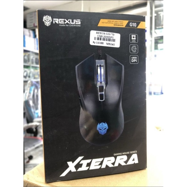Jual Rexus G10 Xierra Gaming Mouse 3200 dpi 7 LED Colour G 10 | Shopee ...