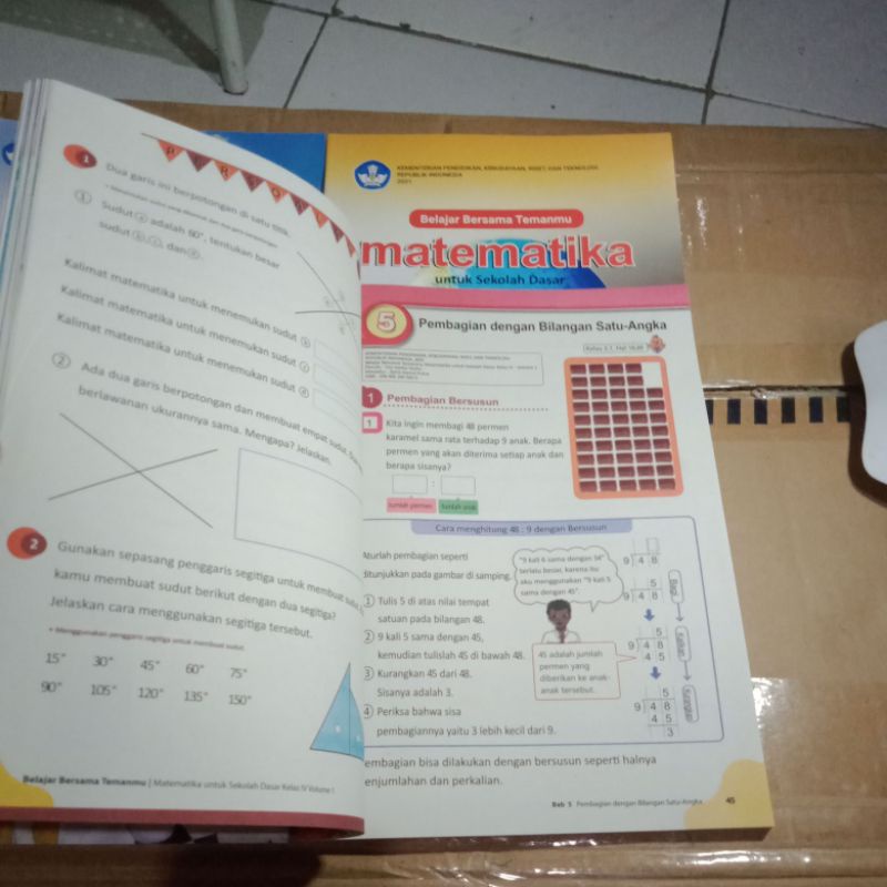 Jual Matematika Kurikulum Merdeka Kelas 4 SD Volume 1 2 | MTK Kelas IV ...