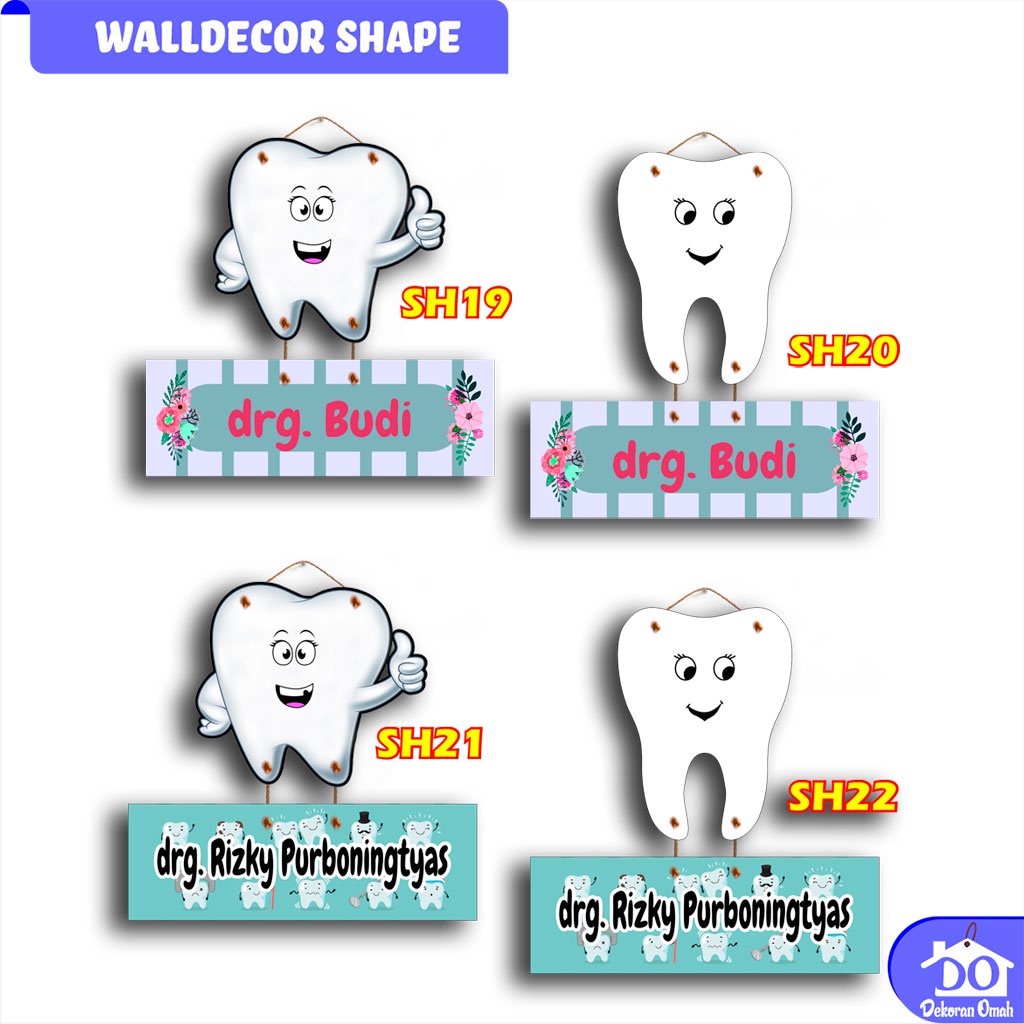 Jual Pajangan Dinding Hiasan Gigi Dental D…