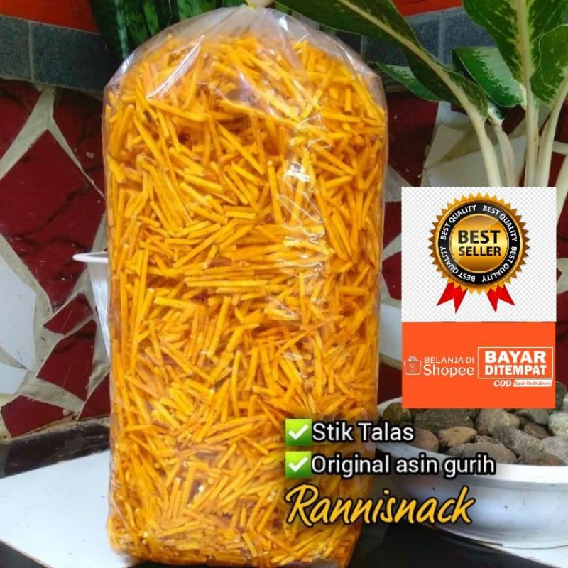 Jual Cemilan Keripik Talas Stik Asin Gurih Kiloan 1kg Shopee Indonesia