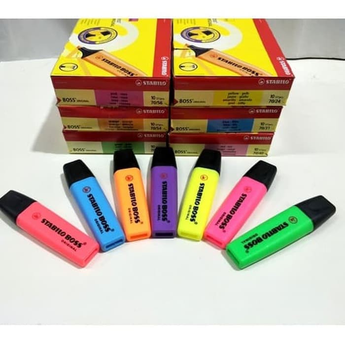 Jual STABILO HIGHLIGHTER MERK BOSS | Shopee Indonesia