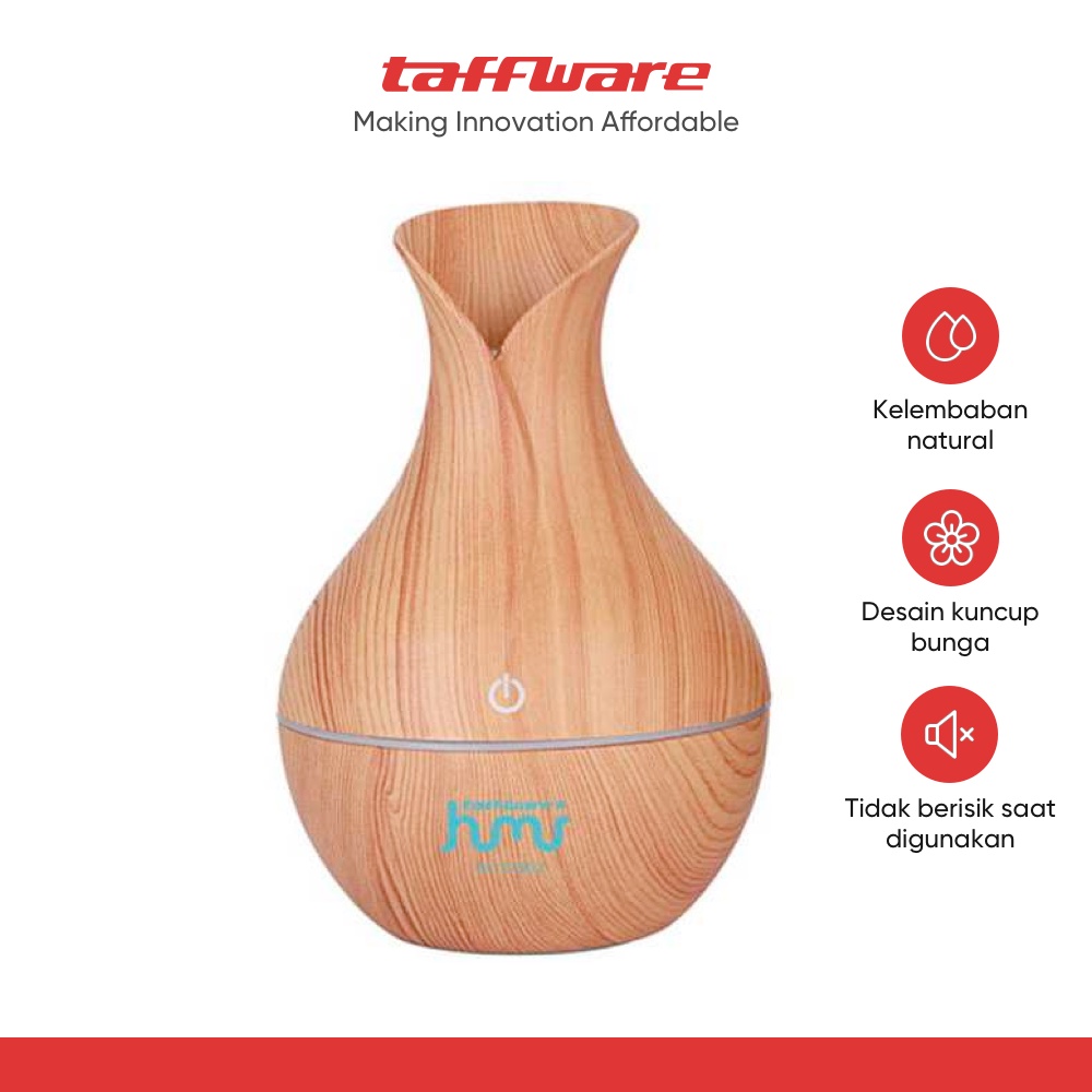 Jual Taffware Air Humidifier Ultrasonic Aromatherapy Oil Diffuser 130ml