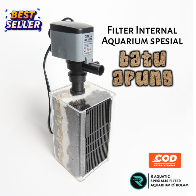 Jual filter internal aquarium spesial batu apung harga ekonomis