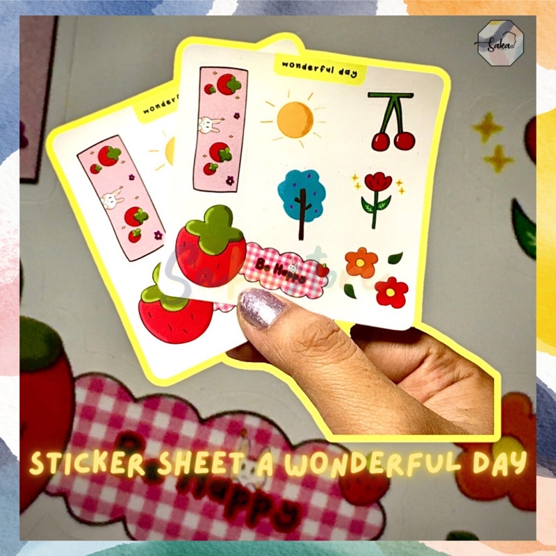 Jual Sticker Sheet Murah / Sticker Deco Bujo Jurnal Murah / Sticker