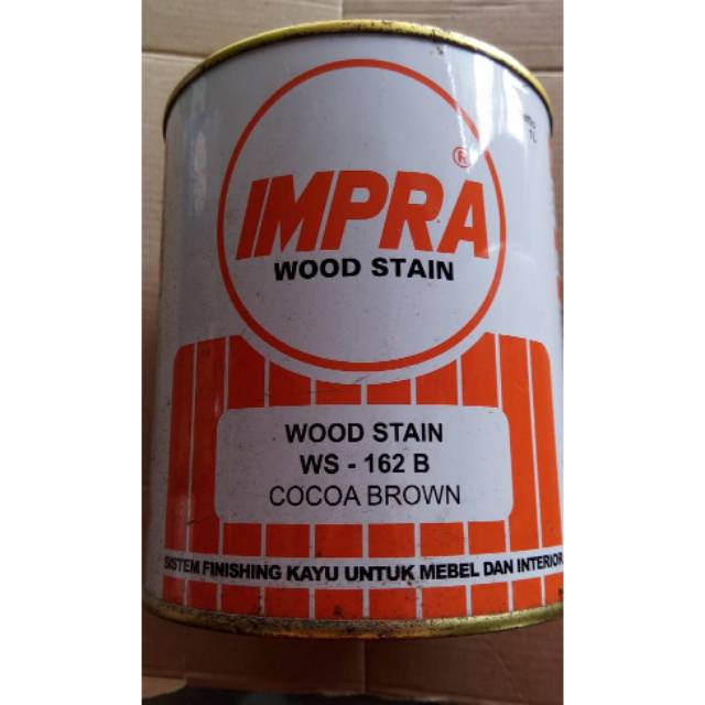 Jual Cat impra warna muda wood stain WS162B candy brown ca cocoa brown