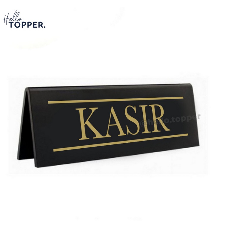 Jual Kasir Table Sign Acrylic Papan Meja Acrylic Uv Cashier Akrilik