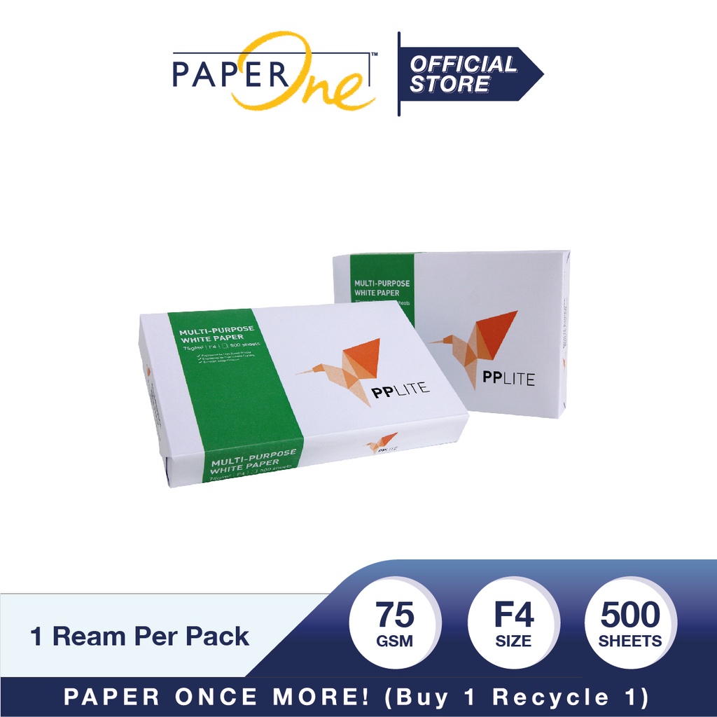 PP Lite Kertas F4 75gr Copier 1 Rim (500 lembar) Kertas HVS F4 Kertas Fotocopy (5)