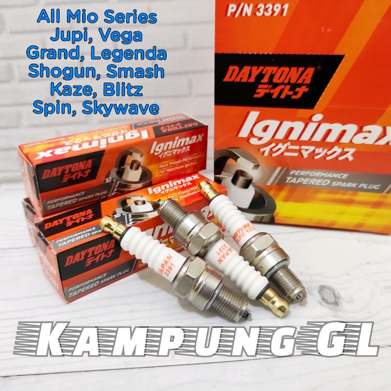 Jual Busi Daytona Ignimax Mio Sporty Soul Gt Mio J M Xride Jupiter Vega Grand Legenda Shogun