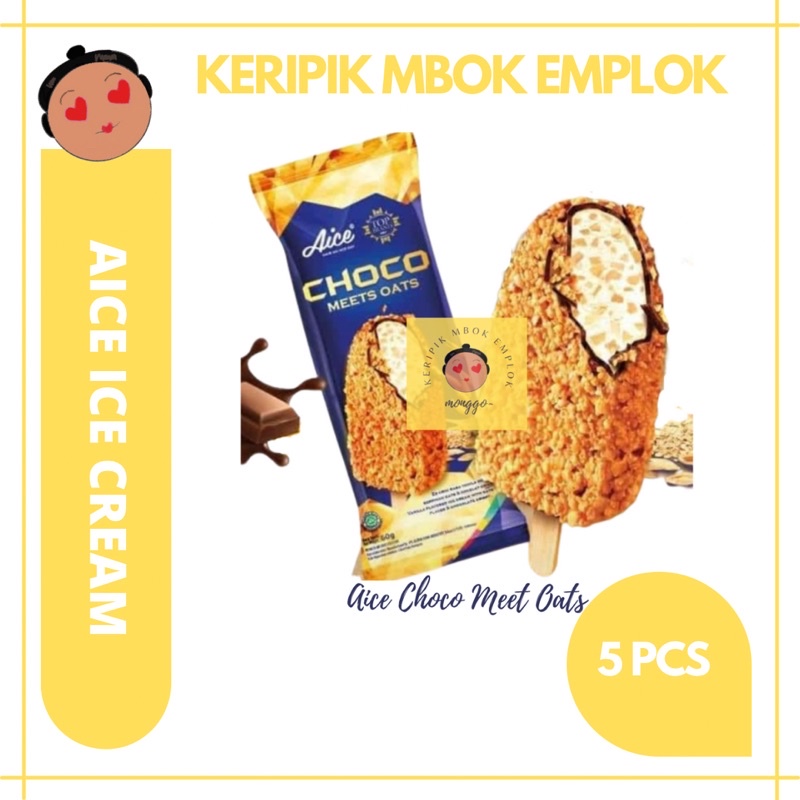 Jual AICE ICE CREAM ES KRIM CHOCO MEET OATS 60 ML 5 PCS Shopee Indonesia
