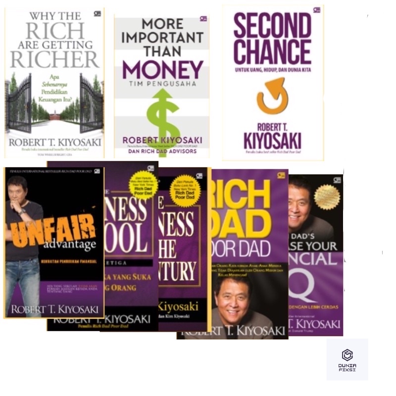 Jual Buku Seri Robert Kiyosaki Financial IQ Rich Dad Poor Dad Cashflow ...