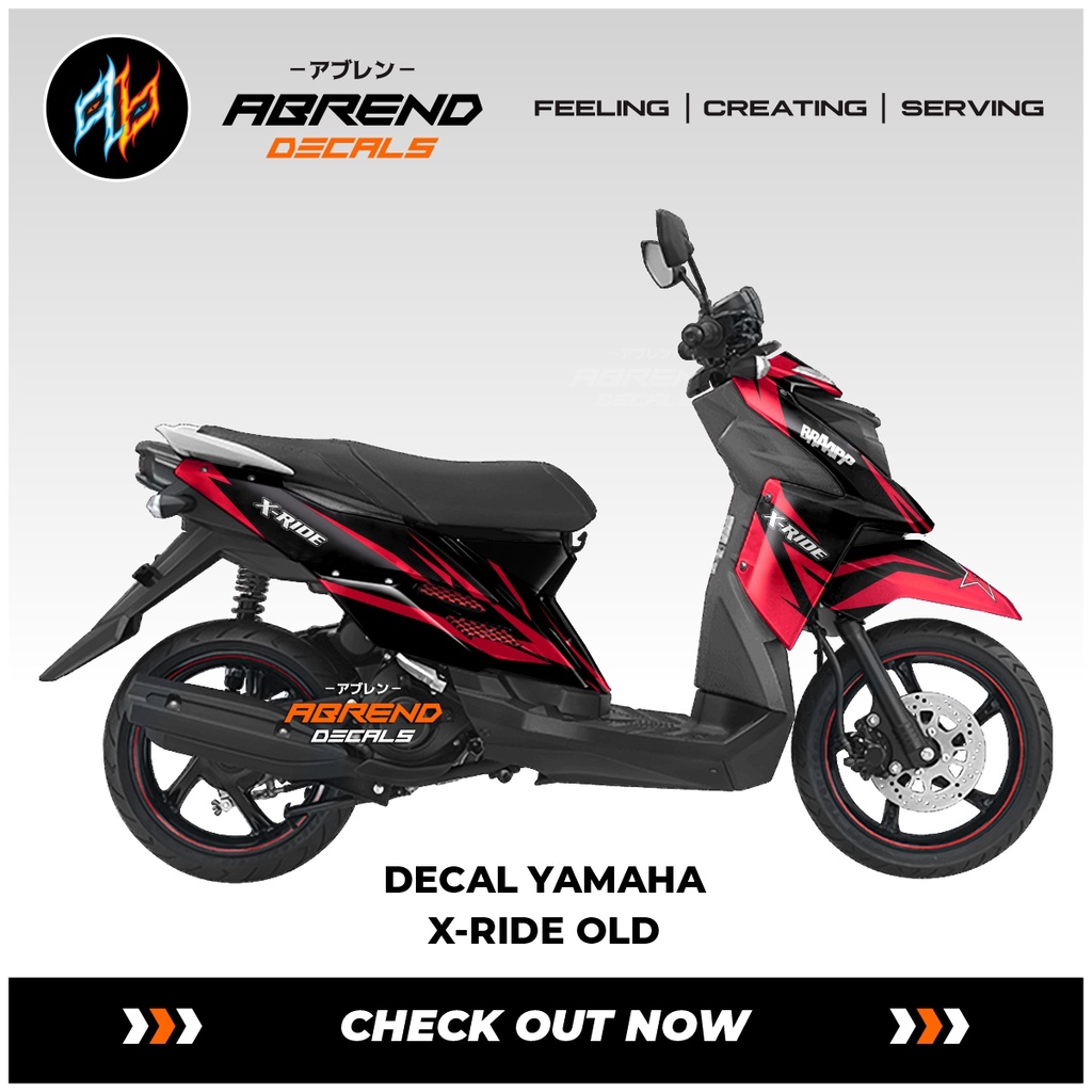 Jual Decal Xride Grafis Custom Fullbody / Stiker Motor Yamaha X ride ...