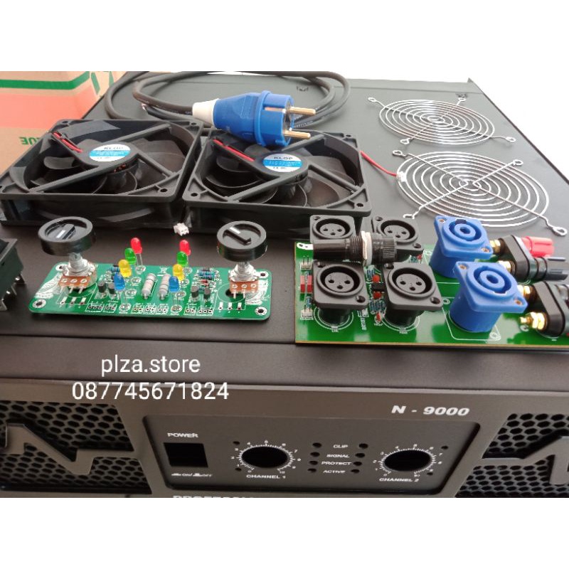 Jual Bok Power Amplifier Tipe N9000 Lengkap Aksesoris Ukuran 3U Box ...