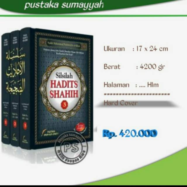 Jual Silsilah Hadits Shahih Lengkap 3 Jilid Pustaka Imam Syafii Hard Cover Shopee Indonesia 4736