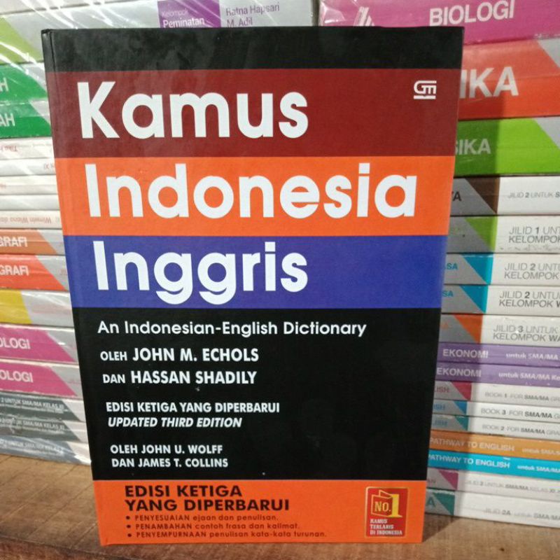 Jual Buku KAMUS Indonesian - Inggris No.1 Edisi Ketiga Yang ...