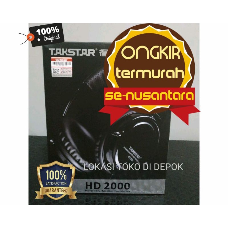Jual Takstar HD2000 profesional flat monitoring headphone (original