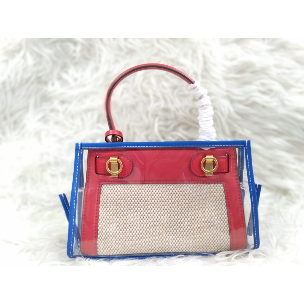 Jual T ry Burch Lee Radziwill Petite Bag With Rain Cover Original Shopee Indonesia