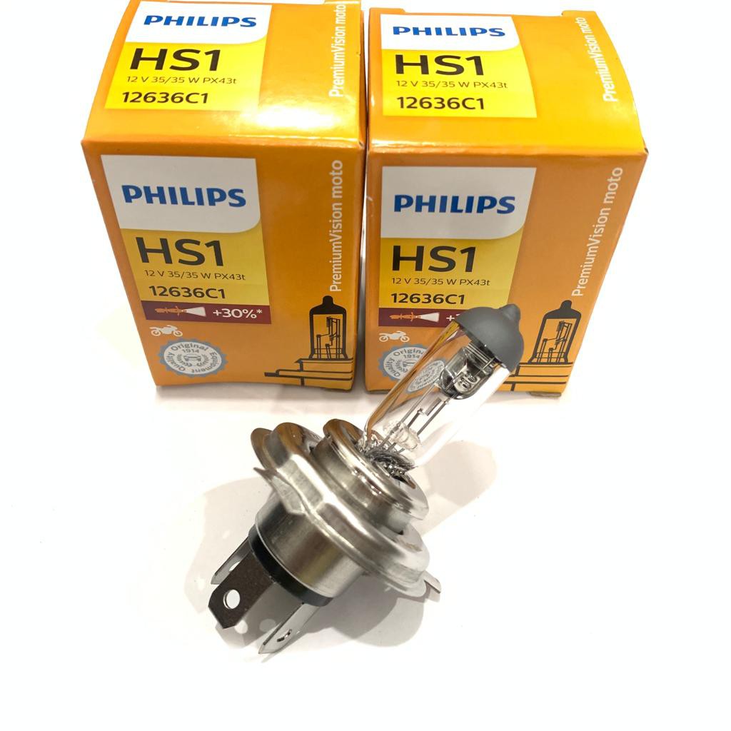 Philips Headlight Lamp 12636C1 HS1 12V 35/35W 30% Premium Motorcycle Lighting E - Foto 4