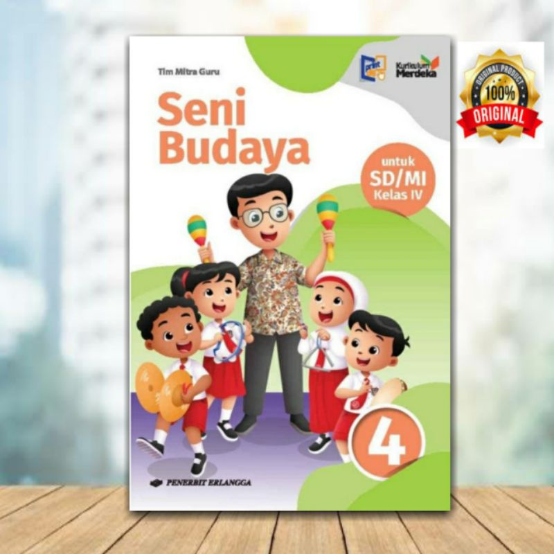 Jual Seni Budaya Kelas 4 SD/MI Kurikulum Merdeka Erlangga Original ...