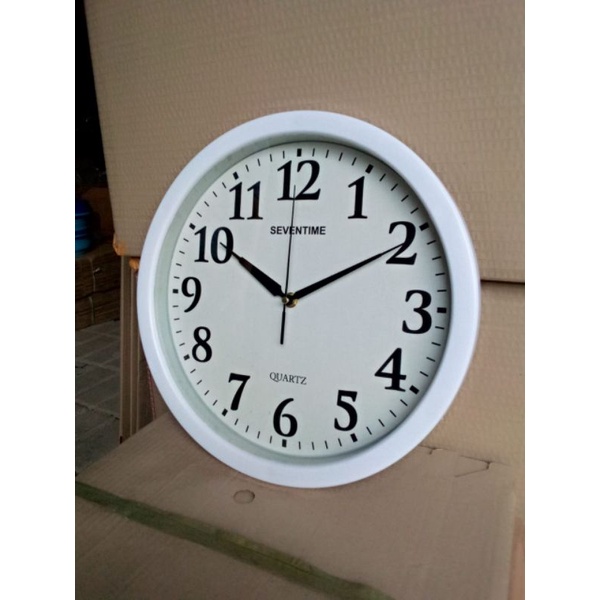 Jual jam dinding seventime 999/jam dinding polos | Shopee Indonesia