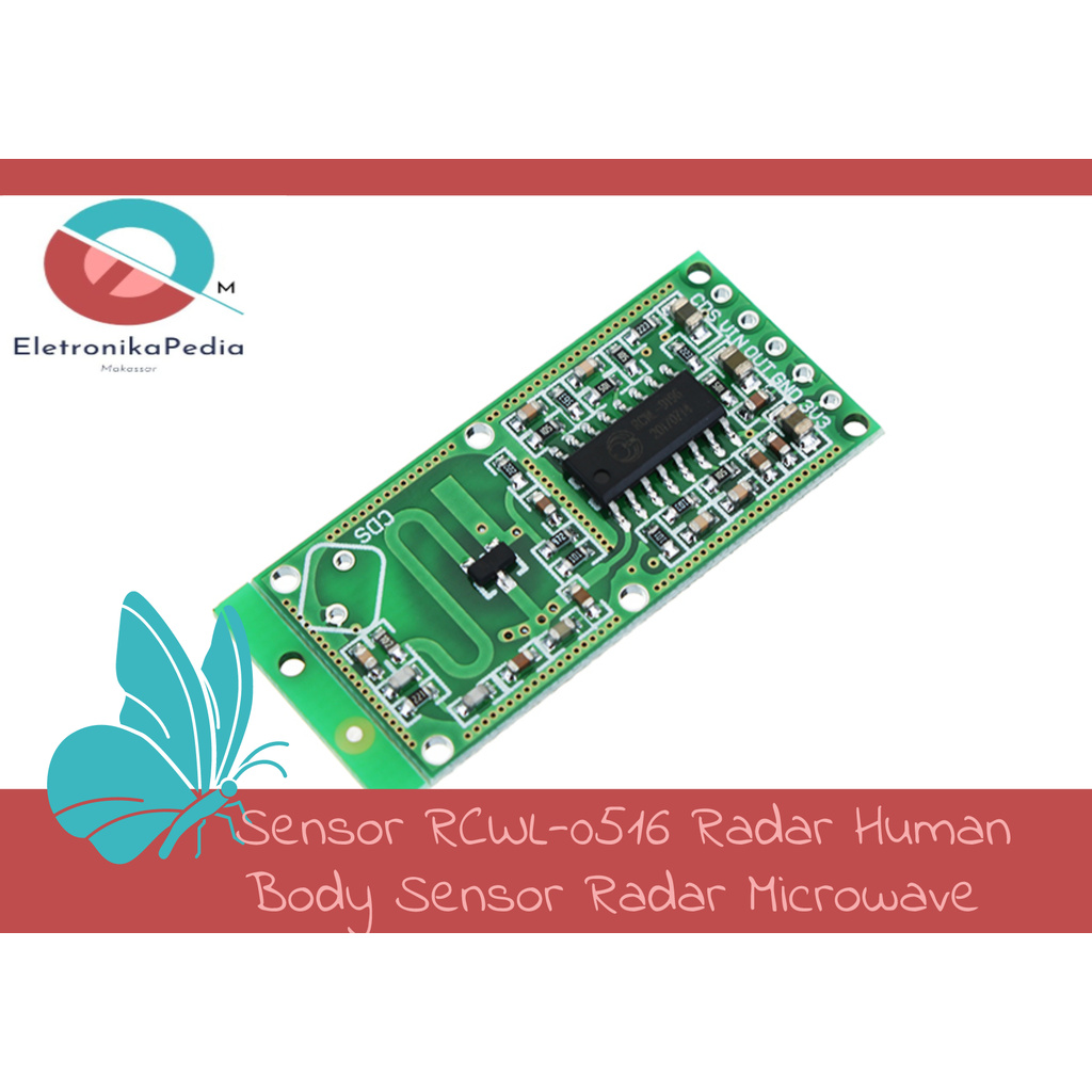 Jual Sensor Rcwl Radar Human Body Sensor Radar Microwave Shopee