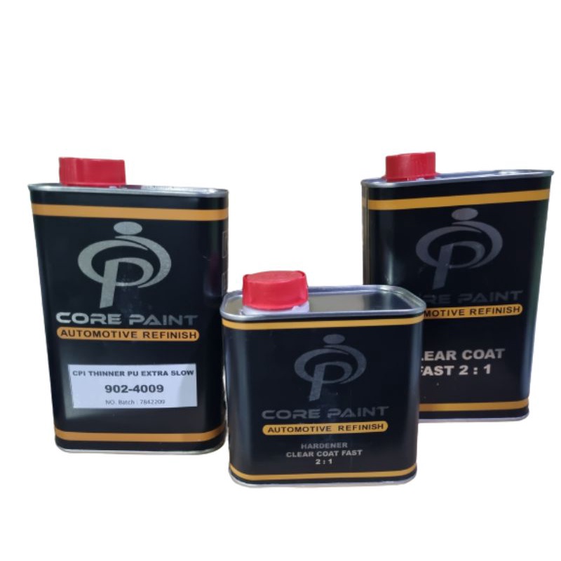 Jual CLEAR /PERNISH 2:1 +Thinner extra slow CORE PAINT 1liter+1liter ...
