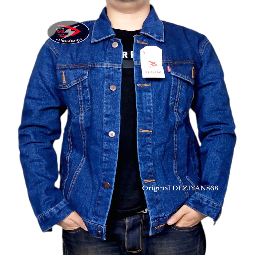 Jaket denim levis pria 2025