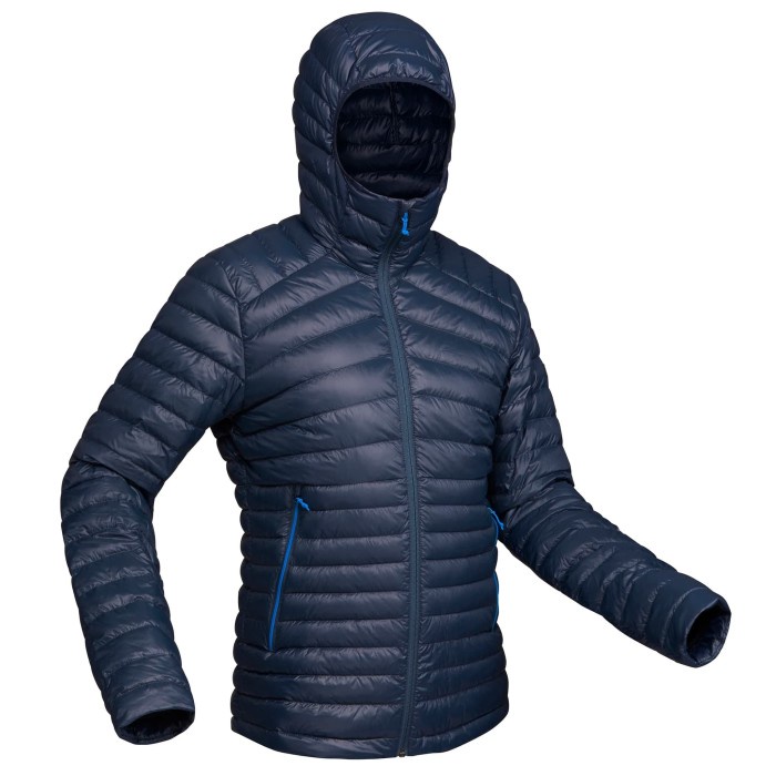 Quechua Down Jacket Mendaki Trek 100 Pria Biru Decathlon 8397296